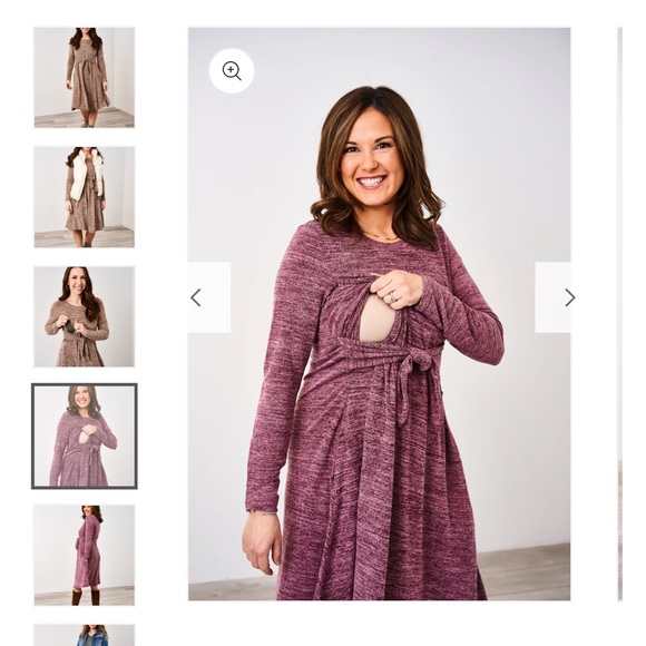 Latched Mama Nursing Sweater Dress M - Picture 4 of 6